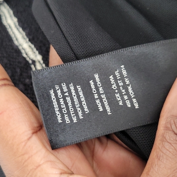 Alice + olivia monah stripe fit and flare Sweater Mini dress size S - Picture 8 of 9